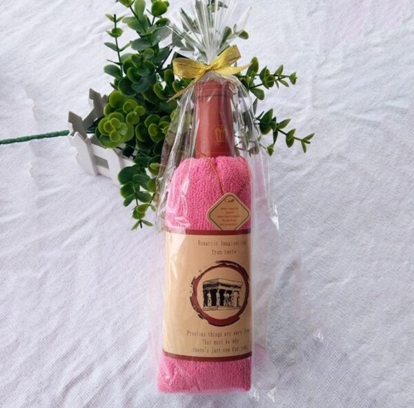 Wine Bottle Shaped Bath Towel
