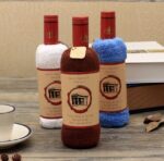 Wine Bottle Shaped Bath Towel