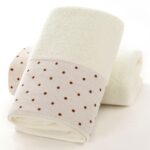 Cotton Towel with Circles Pattern