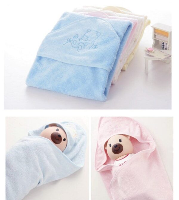 Bear Embroidery Towel for Baby