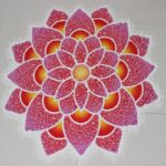 Lotus-Shaped Mandala Beach Towel