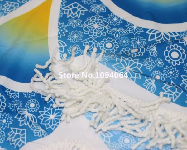 Lotus-Shaped Mandala Beach Towel