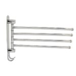 Rotating Towel Rail with Hooks