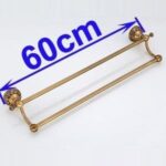 Brass Double Towel Rail for Bathroom