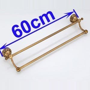 Brass Double Towel Rail for Bathroom
