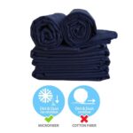 Dark Blue Microfiber Quick Drying Towels