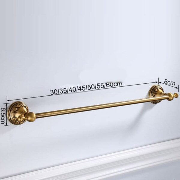 Antique Brushed Brass Towel Holder
