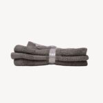 Light Grey Diamond Face Towel - Set of 3