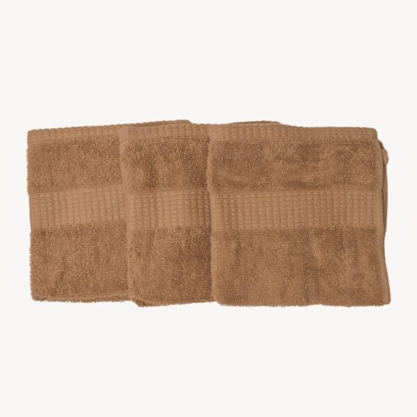Camel Dash Striped Face Towel - Set of 3
