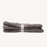 Light Grey Dash Striped Face Towel - Set of 3