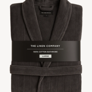 Charcoal Shawl Collar Bathrobe