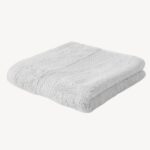 White Zigzag Hand Towel