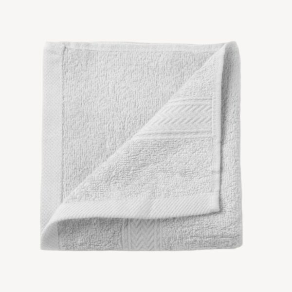 White Zigzag Hand Towel