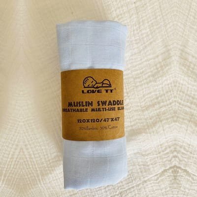 Pure Color Bamboo Cotton Wrap Towels For Newborn Babies