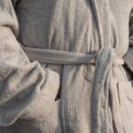 Grey Shawl Collar Bathrobe